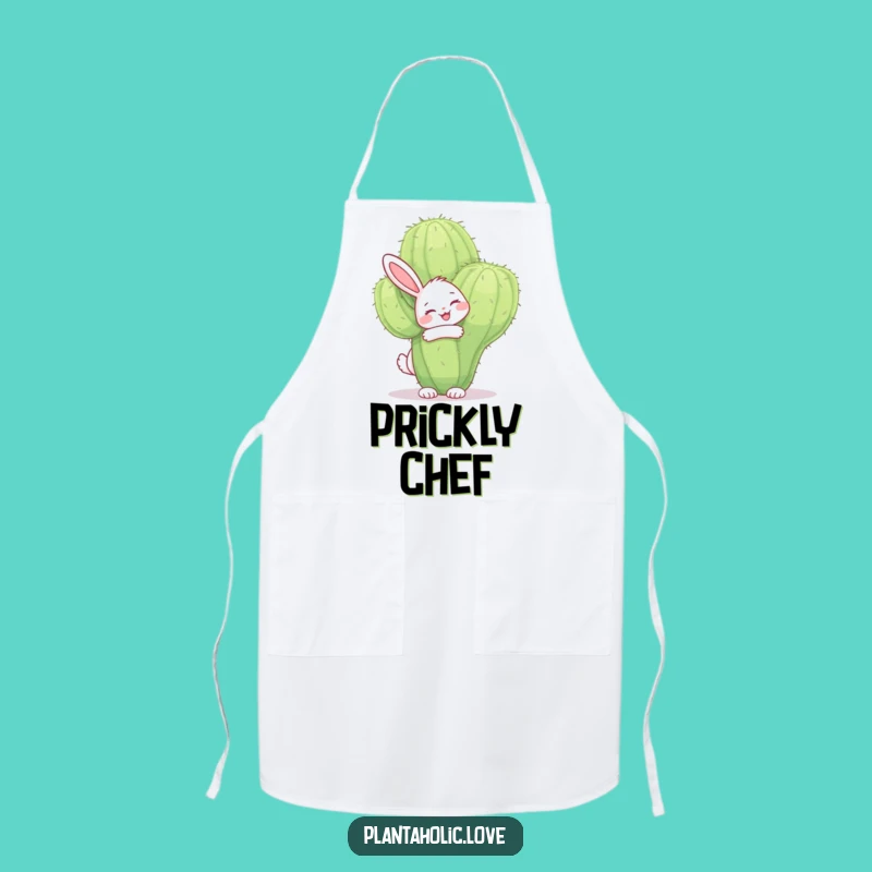 Funny Bunny Cactus Apron: Cook With Unconventional Love