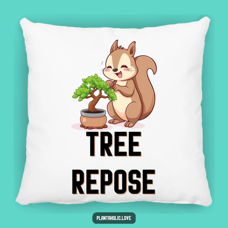 Funny Squirrel Bonsai Pillow: Comfort and Nature