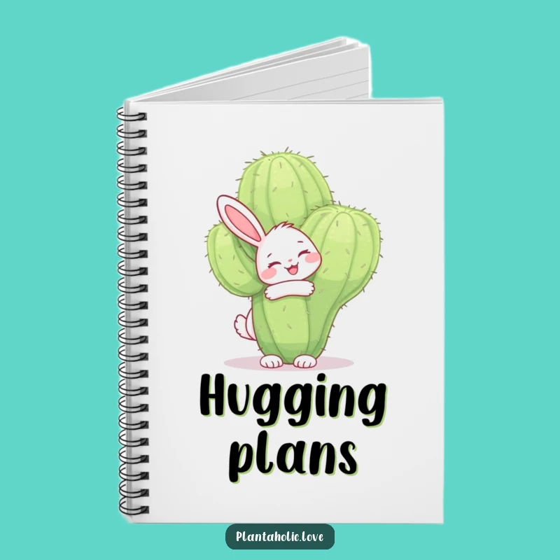 Funny Bunny Cactus Notebook: Jot Down Your Sweetest Thoughts
